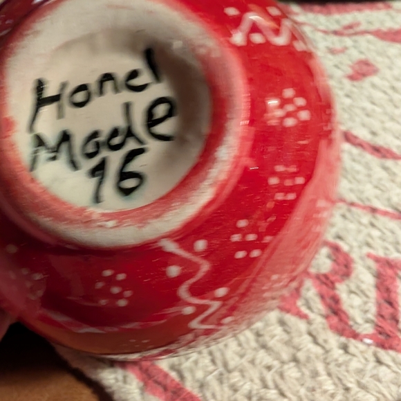 Vintage Murano Hand Blown Glass Vase+ Bowl's&"3"Santa Ornaments - Picture 6 of 13